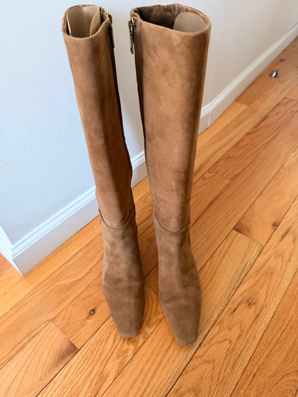 Coach Tall Suede Boots in Brown - Picture 2 of 7